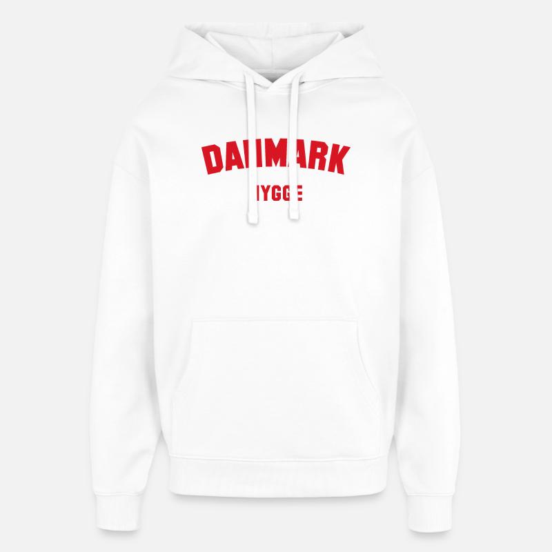 HYGGE Danemark Dänemark - Sweat à capuche unisexe Stanley/Stella Oversized - blanc