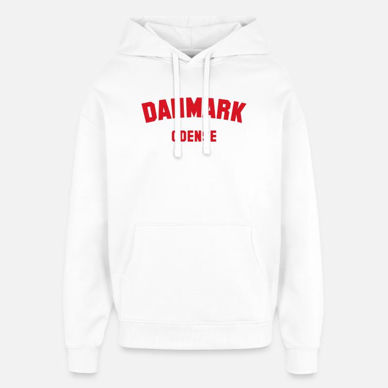 ODENSE, Danemark - Sweat à capuche unisexe Stanley/Stella Oversized - blanc