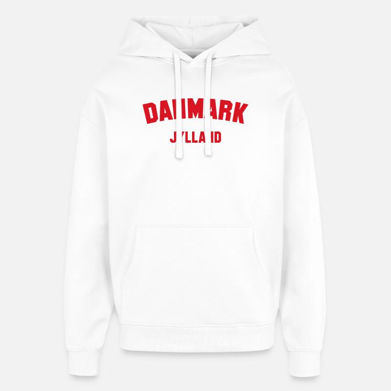 JYLLAND Denmark Dänemark - Oversized Unisex Hoodie von Stanley/Stella - Weiß