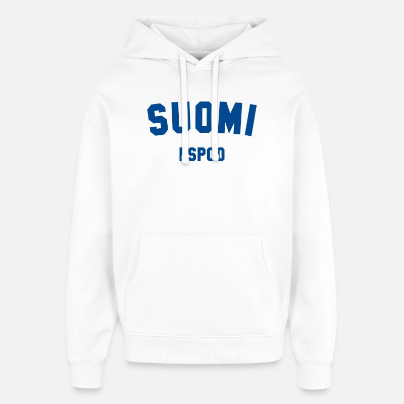ESPOO Suomi Finlande - Sweat à capuche unisexe Stanley/Stella Oversized - blanc