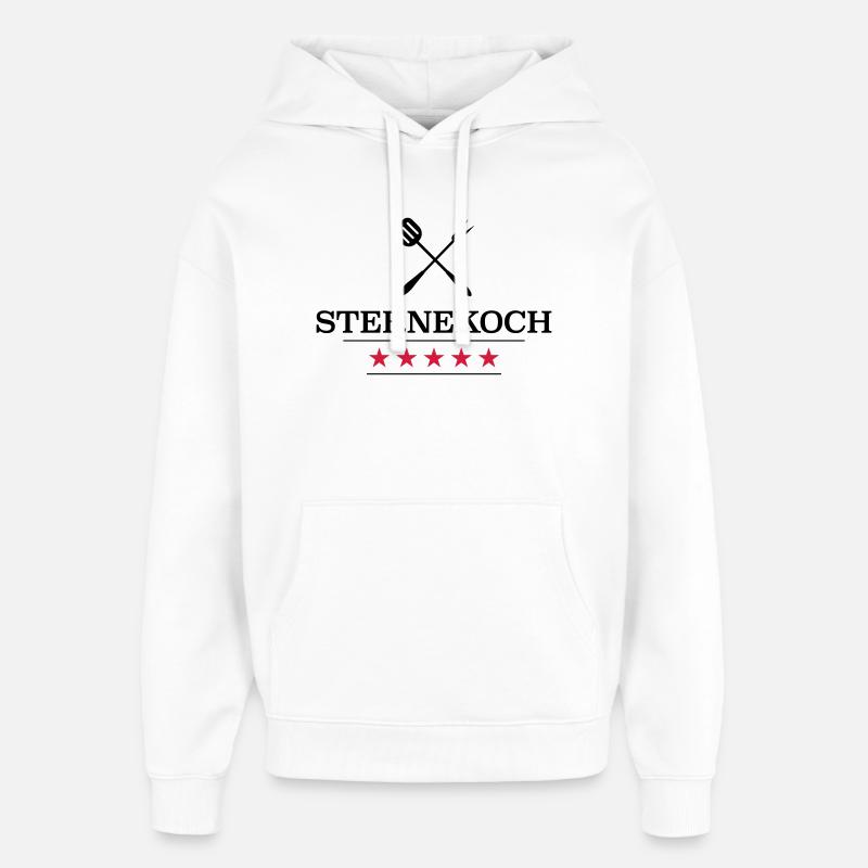 Cadeaux amusants pour le chef - Sweat à capuche unisexe Stanley/Stella Oversized - blanc