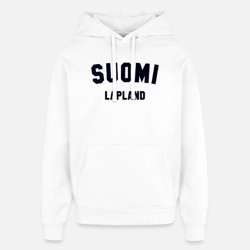 LAPLAND Suomi Laponie Finlande - Sweat à capuche unisexe Stanley/Stella Oversized - blanc