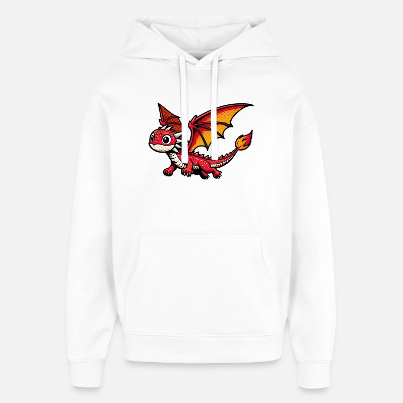 Dragon - Sweat à capuche unisexe Stanley/Stella Oversized - blanc