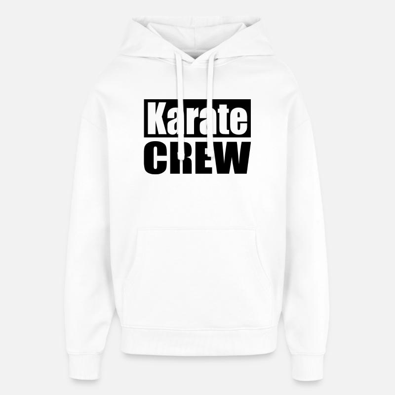 Équipe de Karaté - Sweat à capuche unisexe Stanley/Stella Oversized - blanc