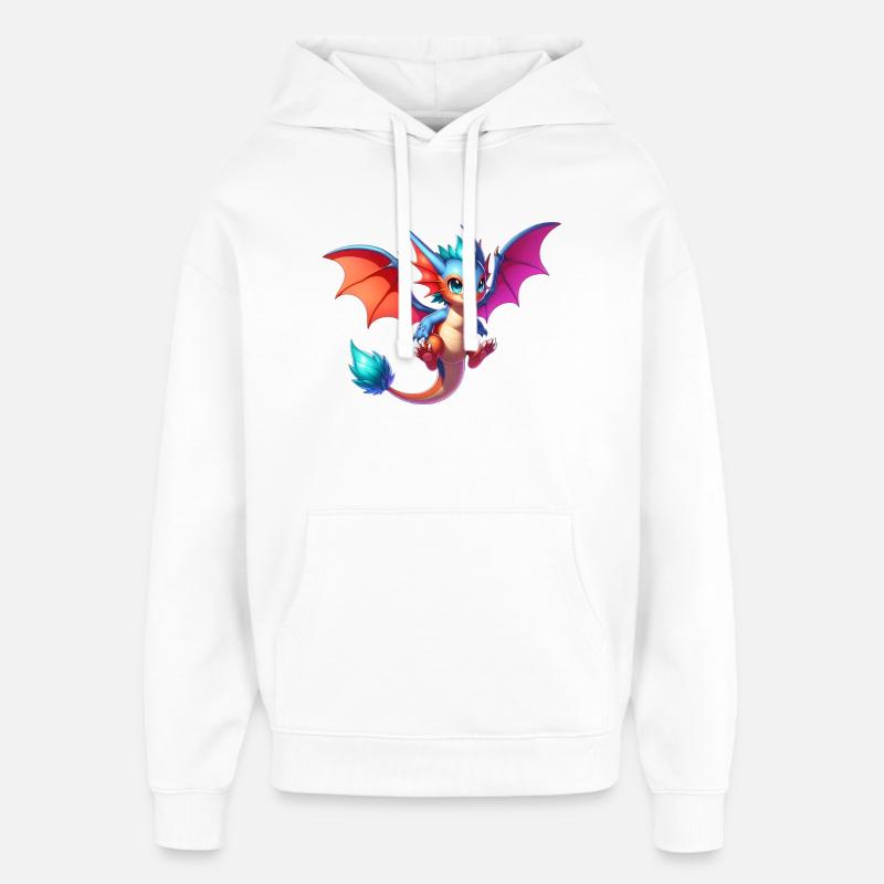 Dragon - Sweat à capuche unisexe Stanley/Stella Oversized - blanc