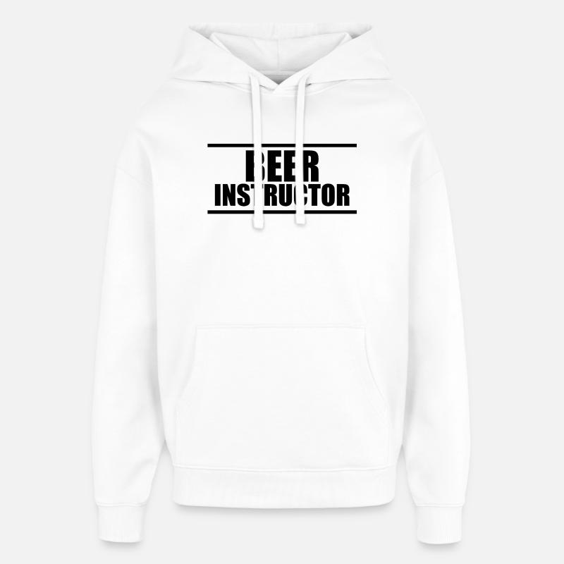 Bierlehrer B - Oversized Unisex Hoodie von Stanley/Stella - Weiß