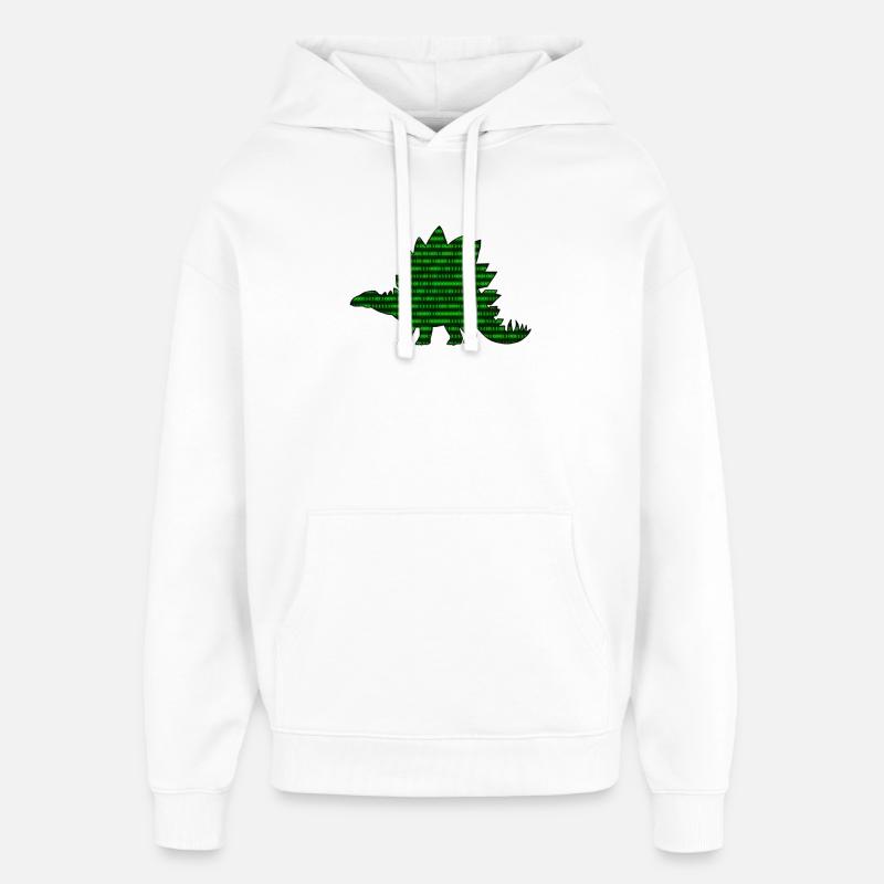 Digital Dinosaur - Oversized Unisex Hoodie von Stanley/Stella - Weiß
