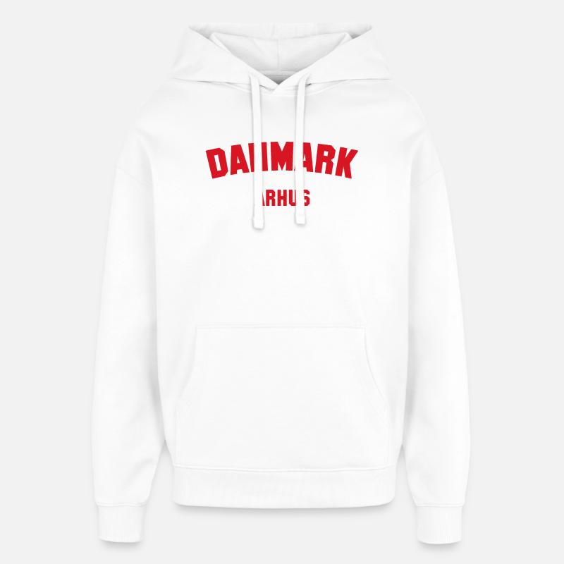 ARHUS Danmark, Danemark - Sweat à capuche unisexe Stanley/Stella Oversized - blanc