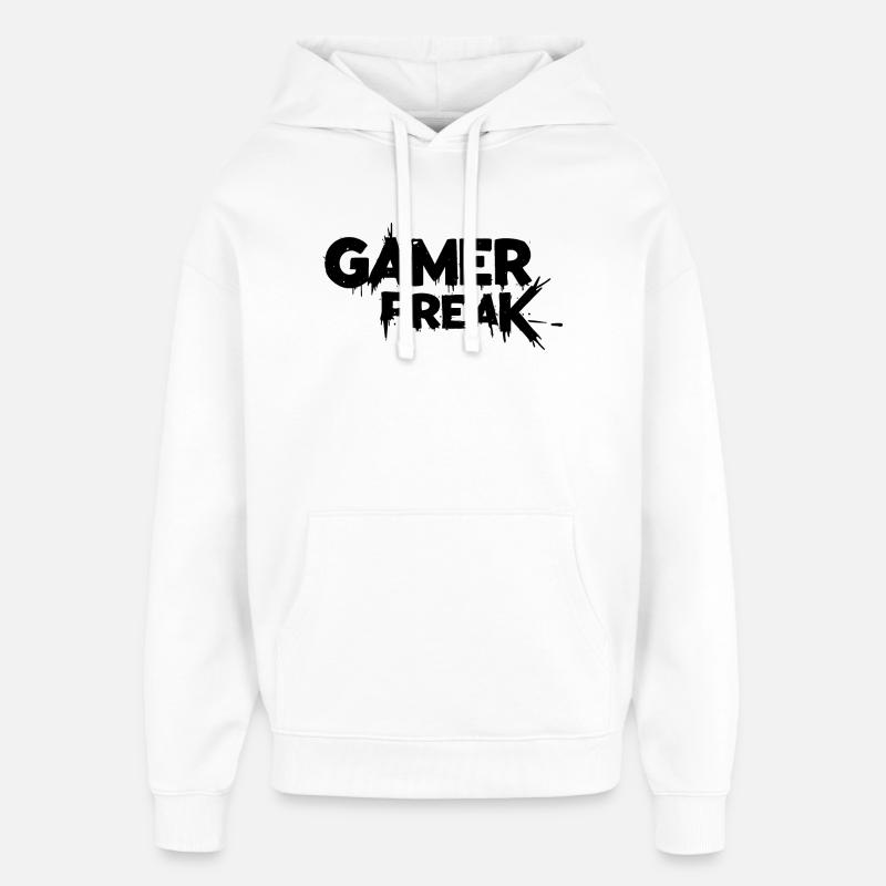 Adoptez l’obsession du jeu - Sweat à capuche unisexe Stanley/Stella Oversized - blanc