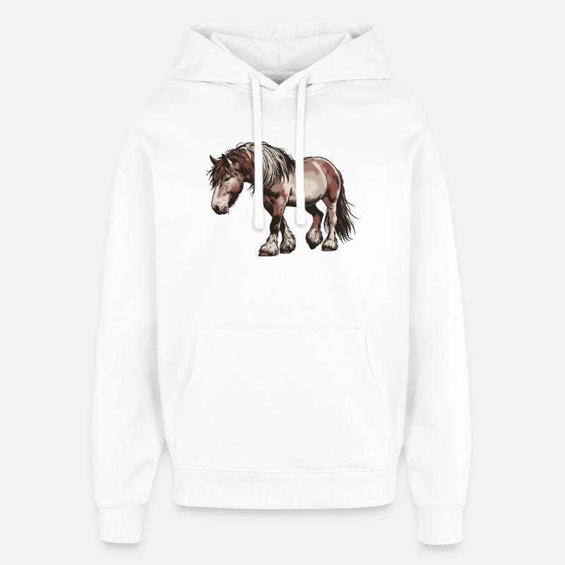 Trottez votre propre chemin - Sweat à capuche unisexe Stanley/Stella Oversized - blanc