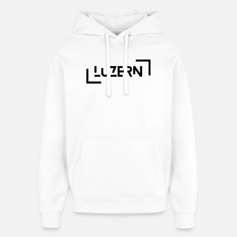 Luzerne - Sweat à capuche unisexe Stanley/Stella Oversized - blanc