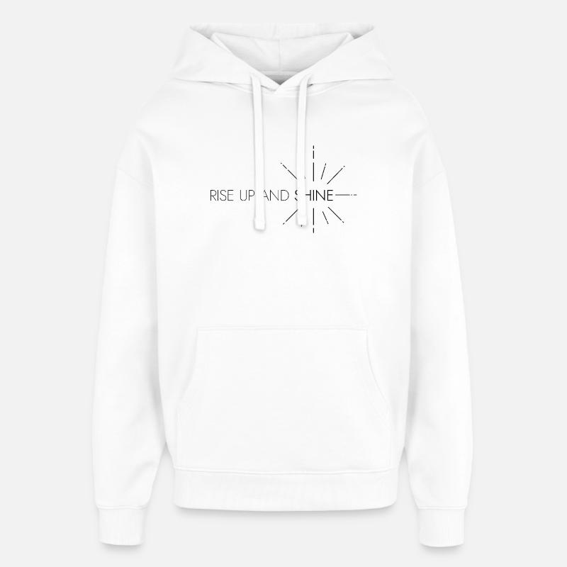 LEVEZ-VOUS ET BRILLEZ - Sweat à capuche unisexe Stanley/Stella Oversized - blanc