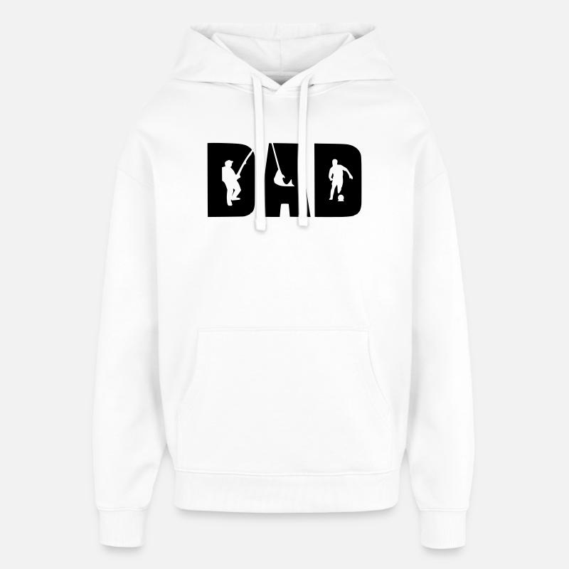 DAD - Sweat à capuche unisexe Stanley/Stella Oversized - blanc
