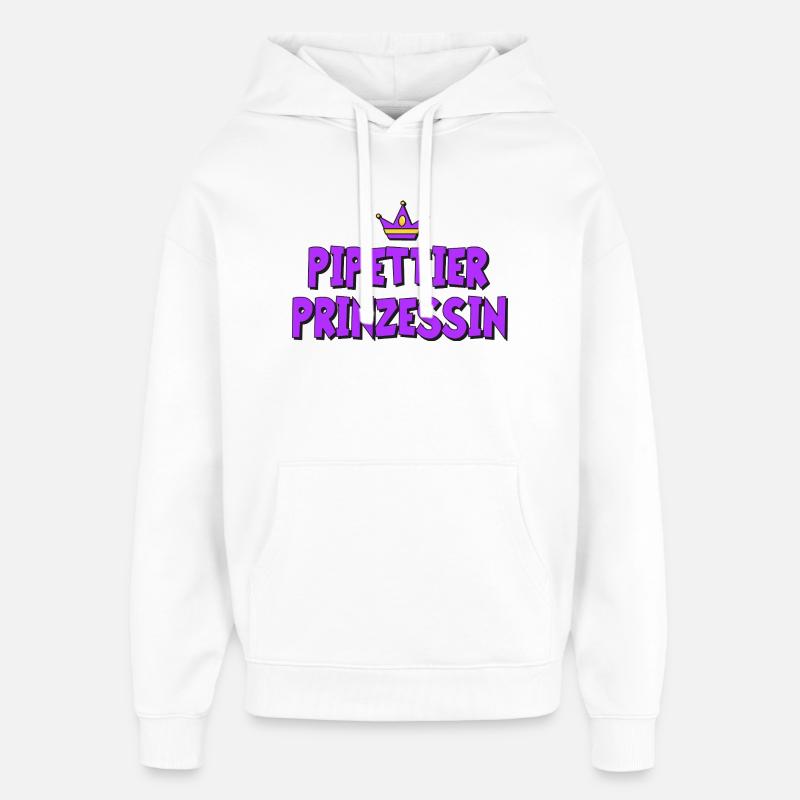 Princesse pipeteur - Sweat à capuche unisexe Stanley/Stella Oversized - blanc