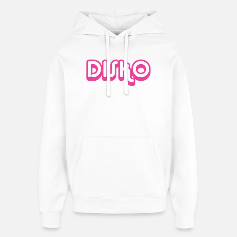 DISKO Nicki - Oversized Unisex Hoodie von Stanley/Stella - Weiß