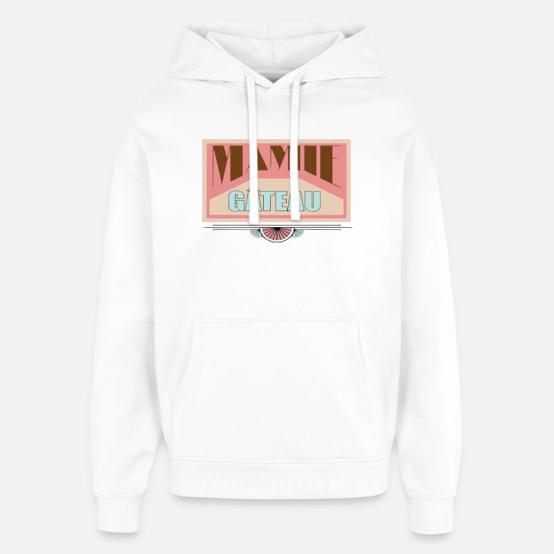 Mamie gâteau - Sweat à capuche unisexe Stanley/Stella Oversized - blanc