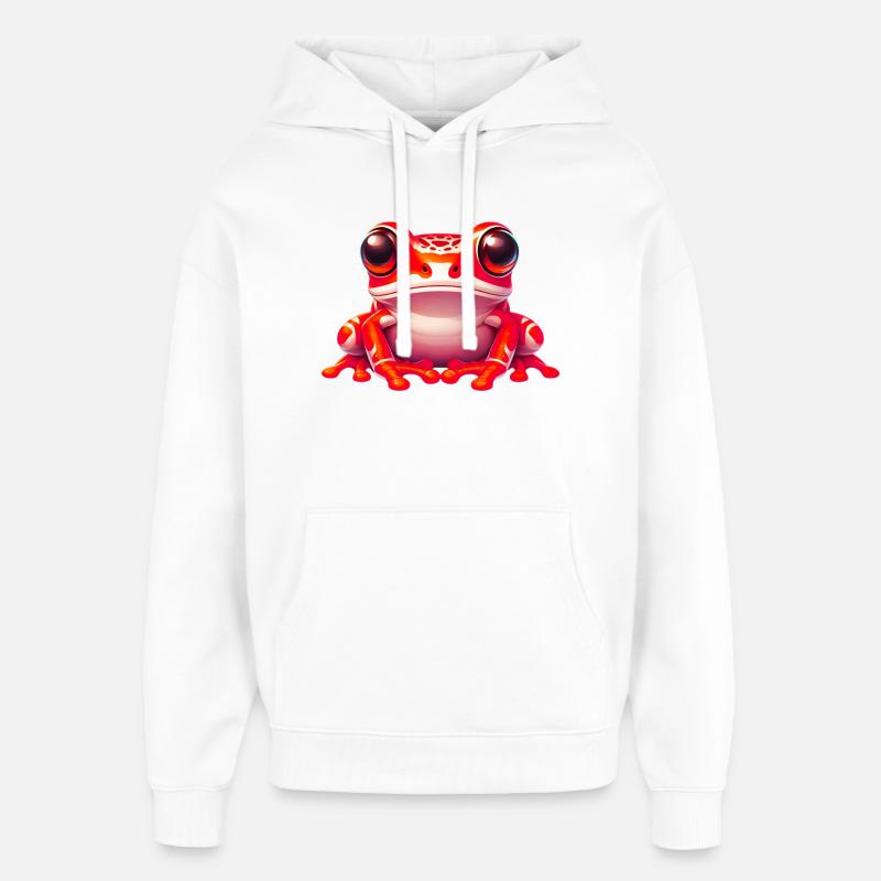 Grenouille - Sweat à capuche unisexe Stanley/Stella Oversized - blanc