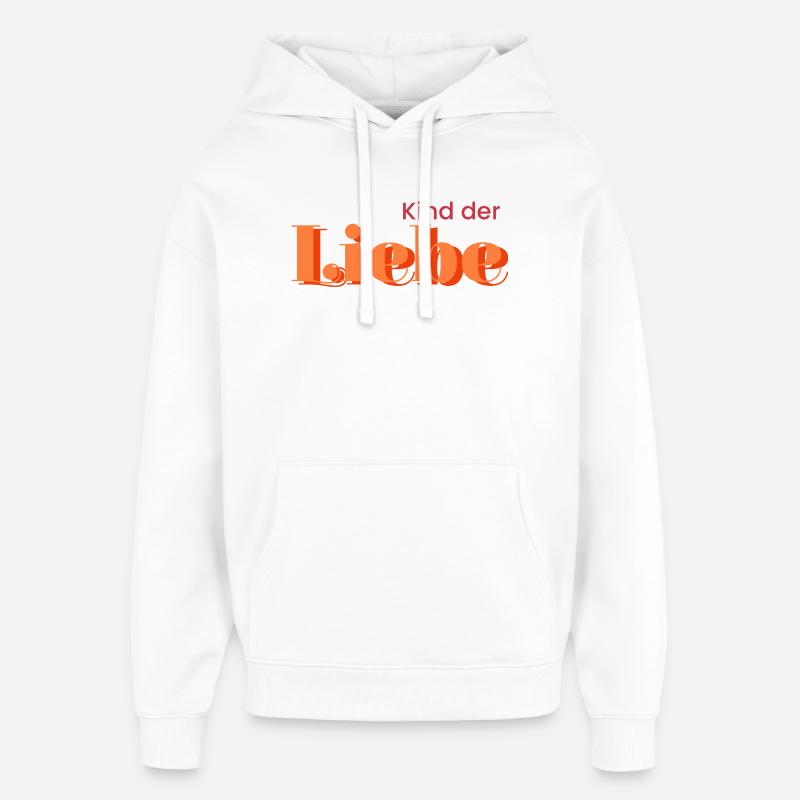 Enfant de l’amour - Sweat à capuche unisexe Stanley/Stella Oversized - blanc