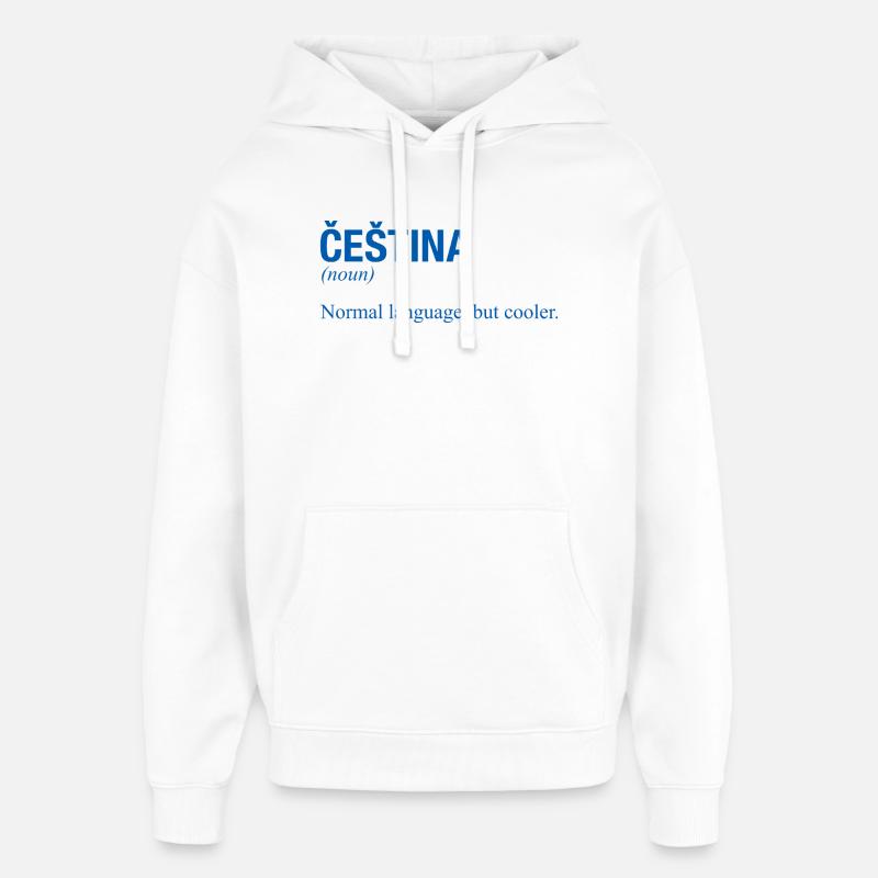 CESTINA, République tchèque - Sweat à capuche unisexe Stanley/Stella Oversized - blanc