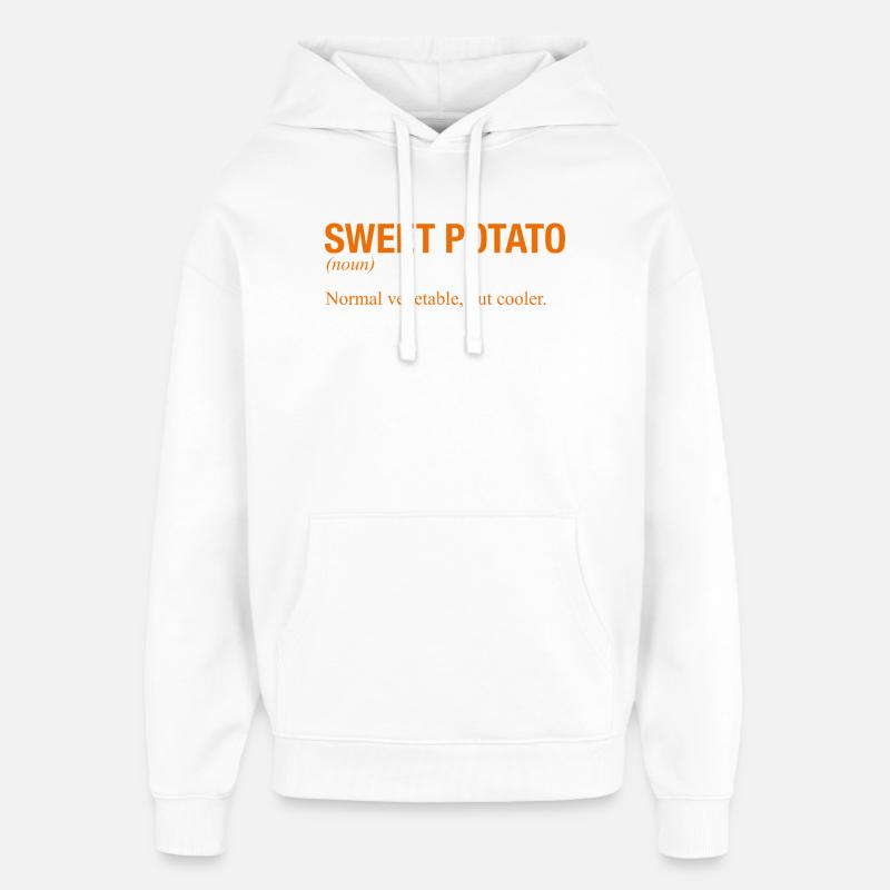 PATATE DOUCE - Sweat à capuche unisexe Stanley/Stella Oversized - blanc