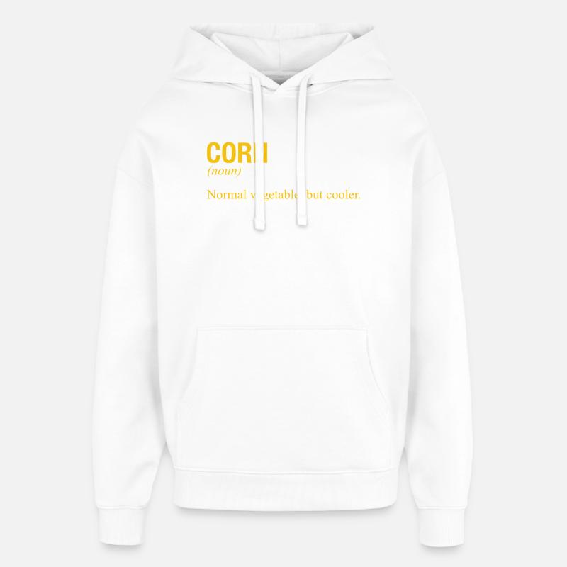 CORN - Oversized Unisex Hoodie von Stanley/Stella - Weiß