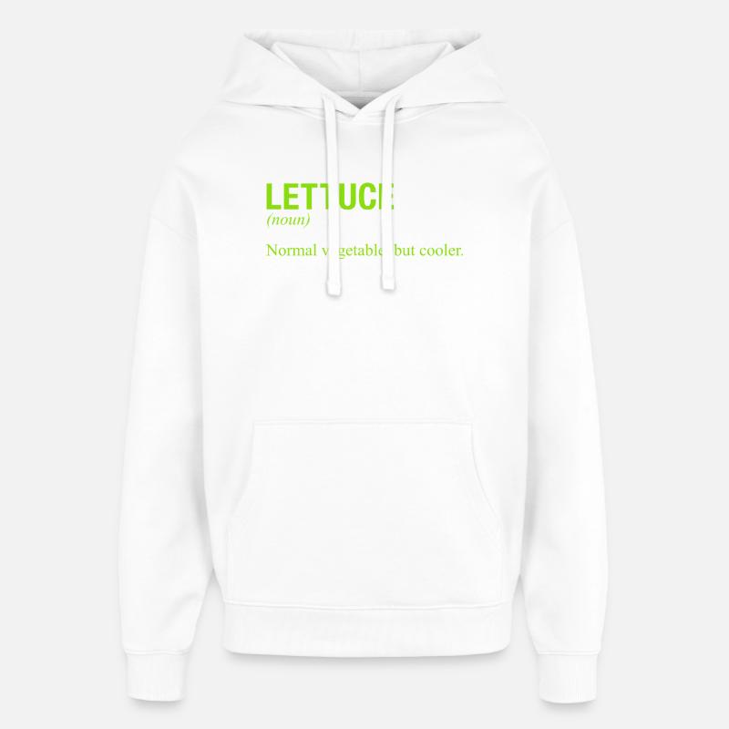 LAITUE - Sweat à capuche unisexe Stanley/Stella Oversized - blanc