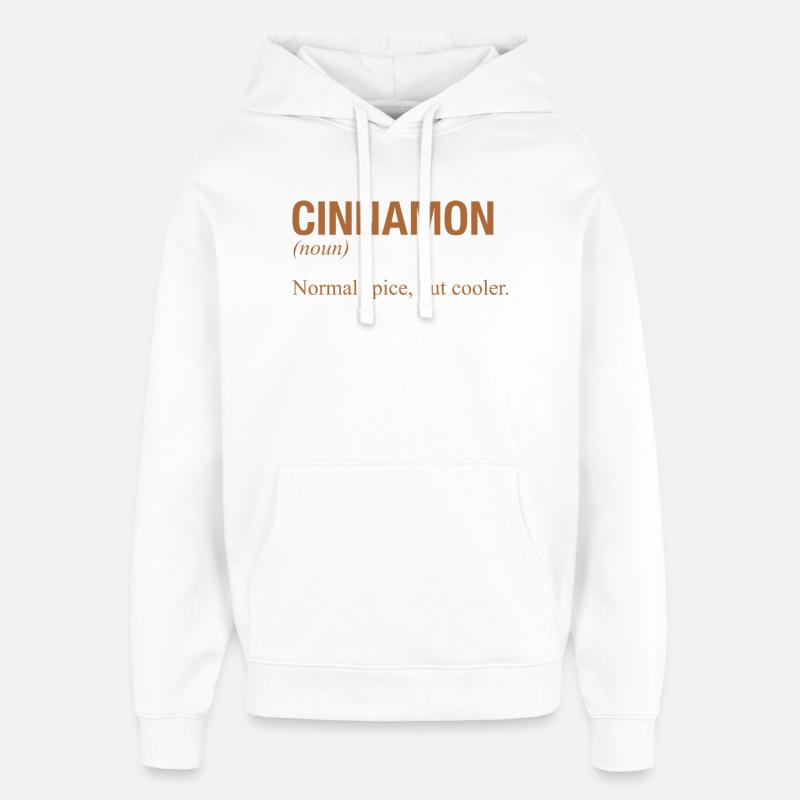 CANNELLE Zimt - Sweat à capuche unisexe Stanley/Stella Oversized - blanc