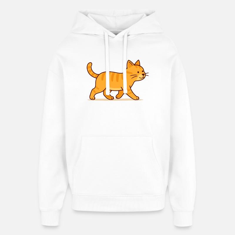 Chat Pauli - Sweat à capuche unisexe Stanley/Stella Oversized - blanc