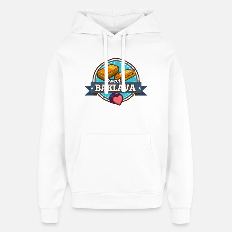 Baklava 01 - Sweat à capuche unisexe Stanley/Stella Oversized - blanc