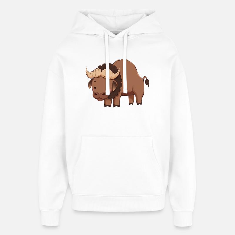 Buffle - Sweat à capuche unisexe Stanley/Stella Oversized - blanc