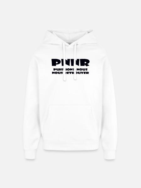 Design Graphique Abstrait - Sweat à capuche unisexe Stanley/Stella Oversized - blanc