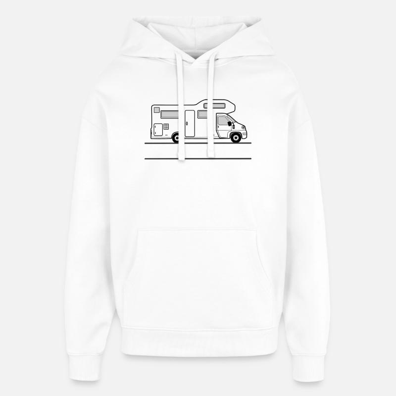 Bannière de camping-car - Sweat à capuche unisexe Stanley/Stella Oversized - blanc