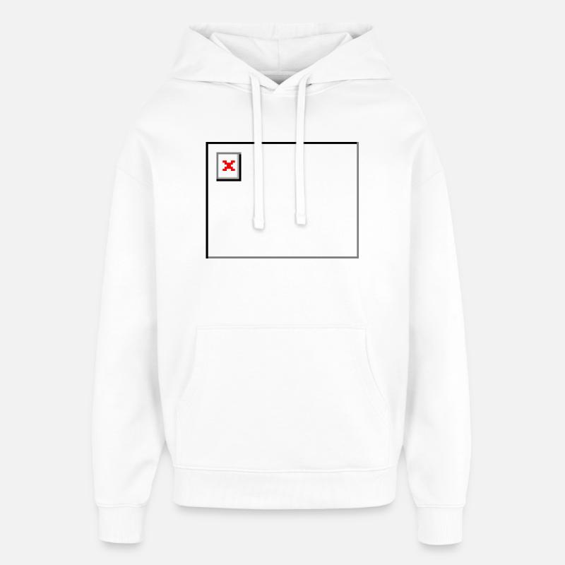 Image non trouvée - mais style garanti - Sweat à capuche unisexe Stanley/Stella Oversized - blanc