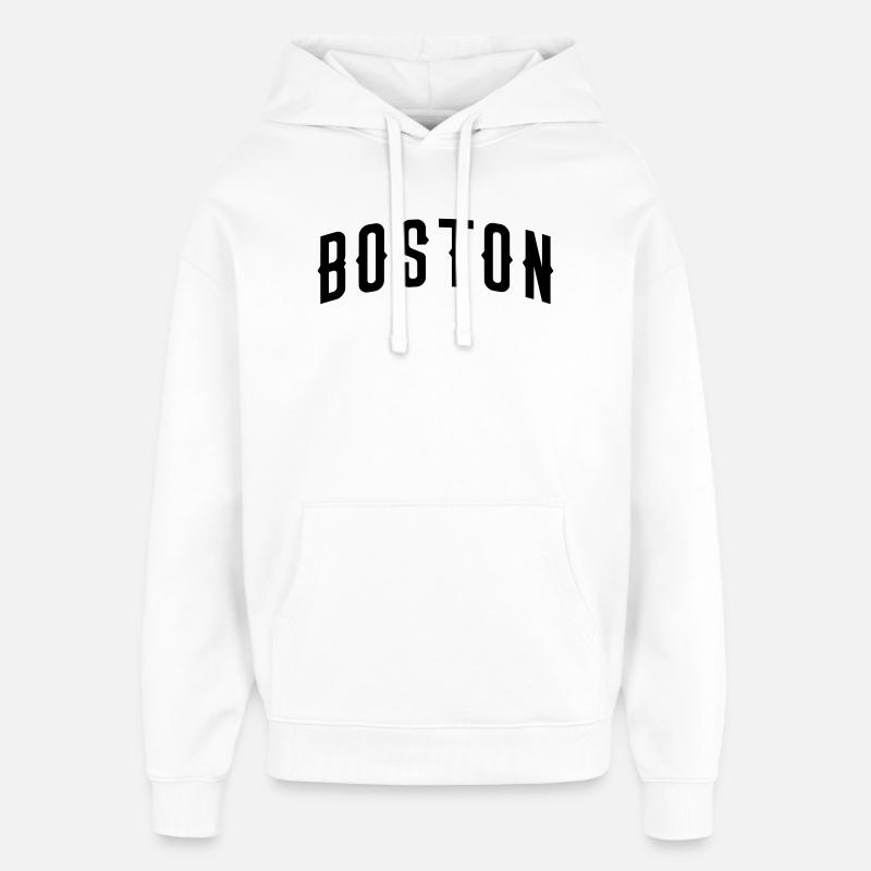 Boston - Sweat à capuche unisexe Stanley/Stella Oversized - blanc