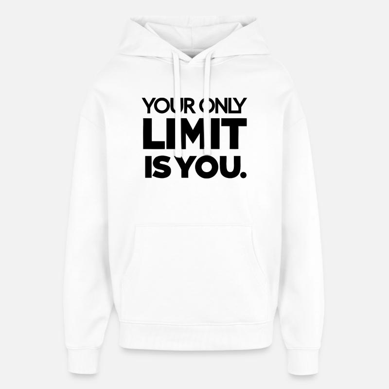 Himmlisches Mond- und Sternenmuster - Oversized Unisex Hoodie von Stanley/Stella - Weiß