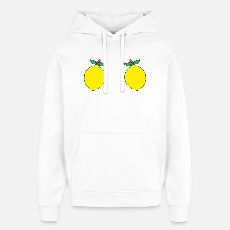 Citron - Sweat à capuche unisexe Stanley/Stella Oversized - blanc