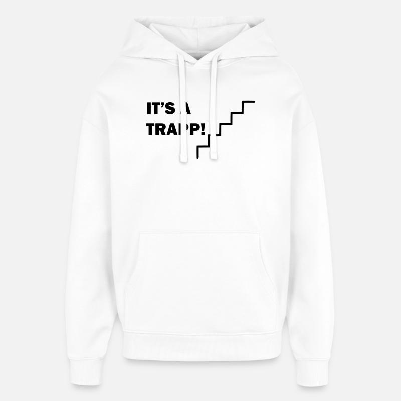 C'est un escalier - Sweat à capuche unisexe Stanley/Stella Oversized - blanc