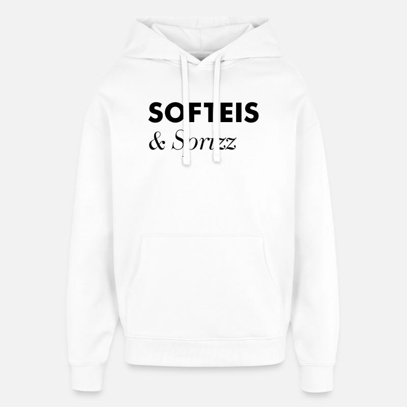 Soft Cream Sprizz Vacances d’été - Sweat à capuche unisexe Stanley/Stella Oversized - blanc