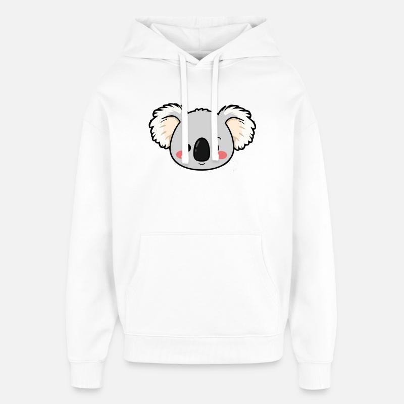 Ours Koala - Sweat à capuche unisexe Stanley/Stella Oversized - blanc