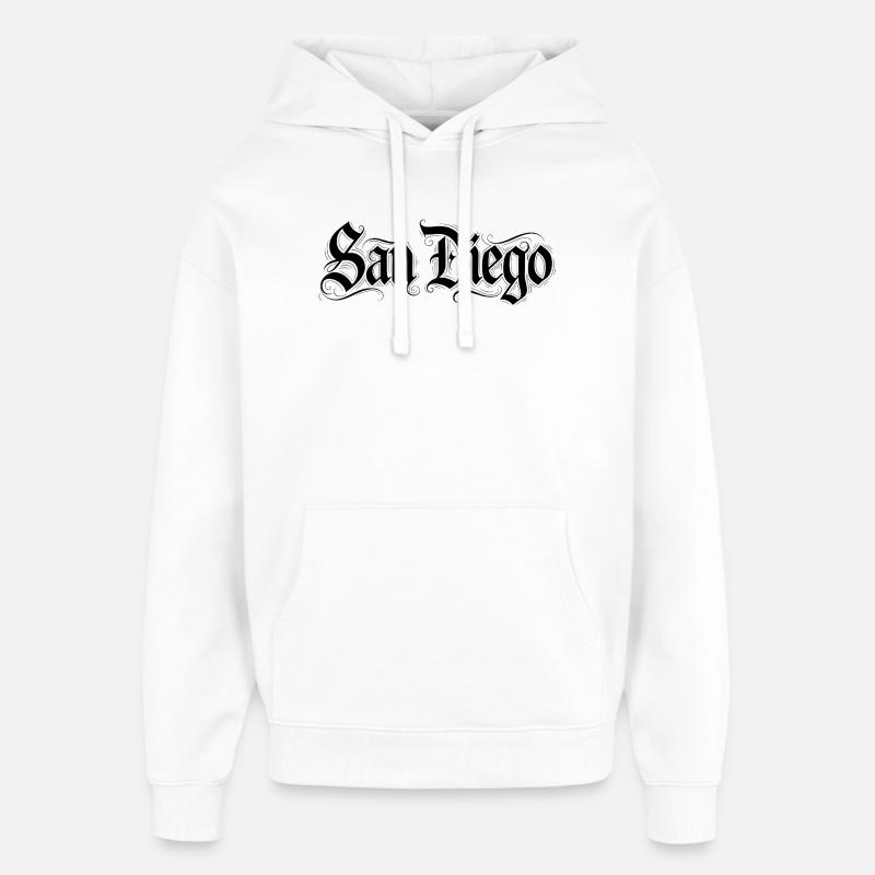 San Diego - Sweat à capuche unisexe Stanley/Stella Oversized - blanc