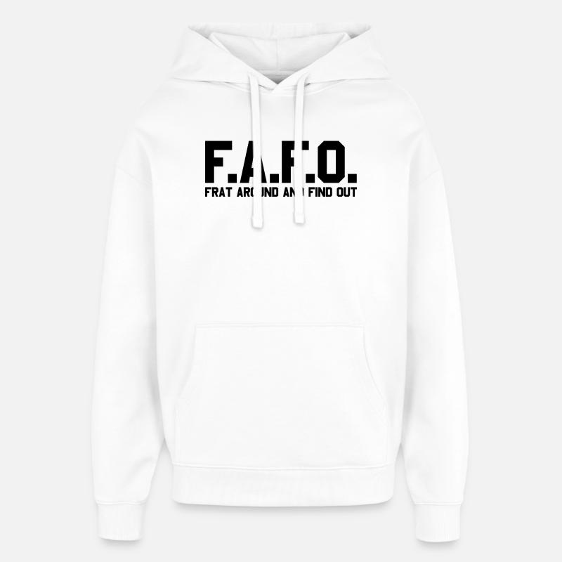 Connectez-vous et découvrez-le - Sweat à capuche unisexe Stanley/Stella Oversized - blanc