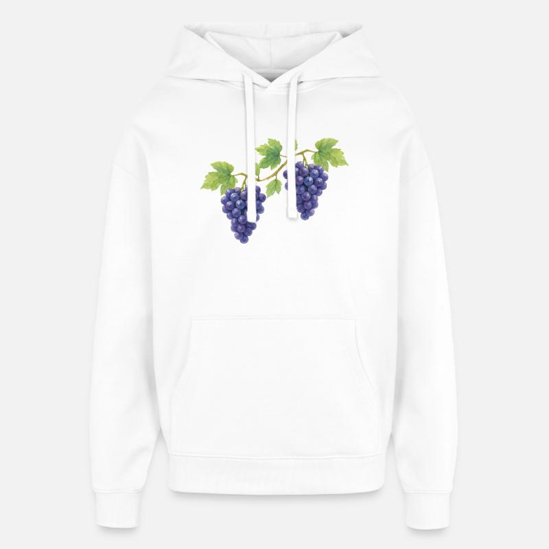 Conception de costumes traditionnels de raisin - Sweat à capuche unisexe Stanley/Stella Oversized - blanc