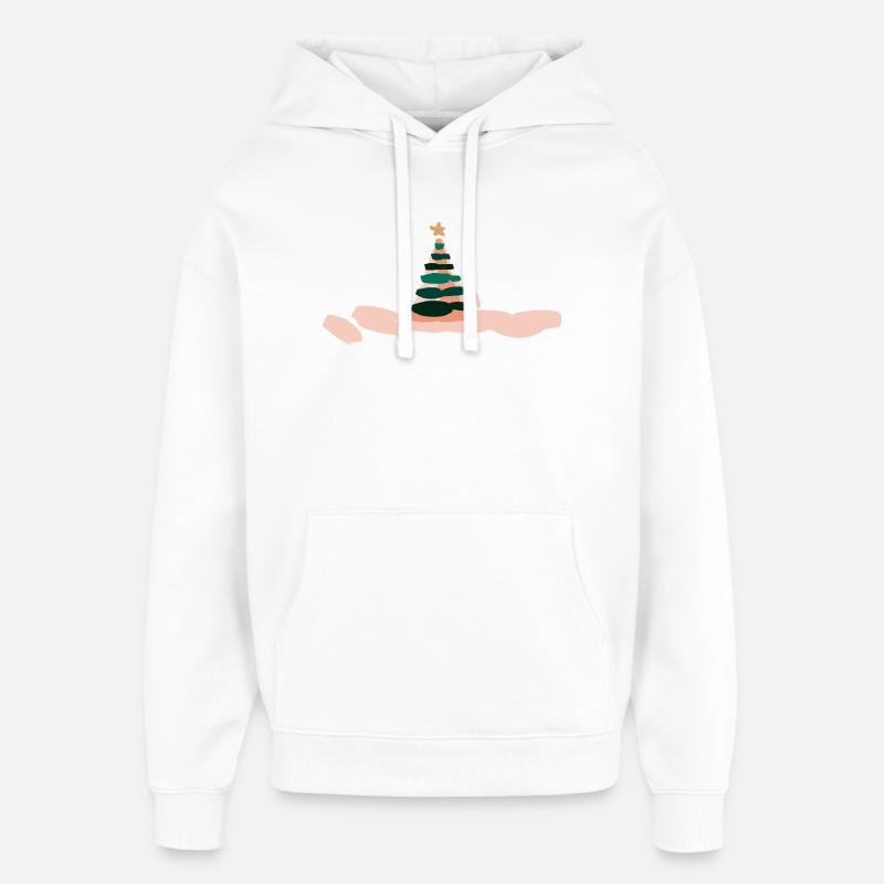 Fabelhafte Weihnachtsbaum Illustration - Oversized Unisex Hoodie von Stanley/Stella - Weiß