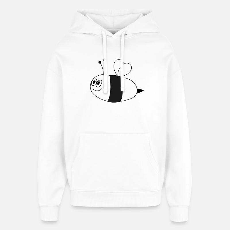 Abeille - Sweat à capuche unisexe Stanley/Stella Oversized - blanc