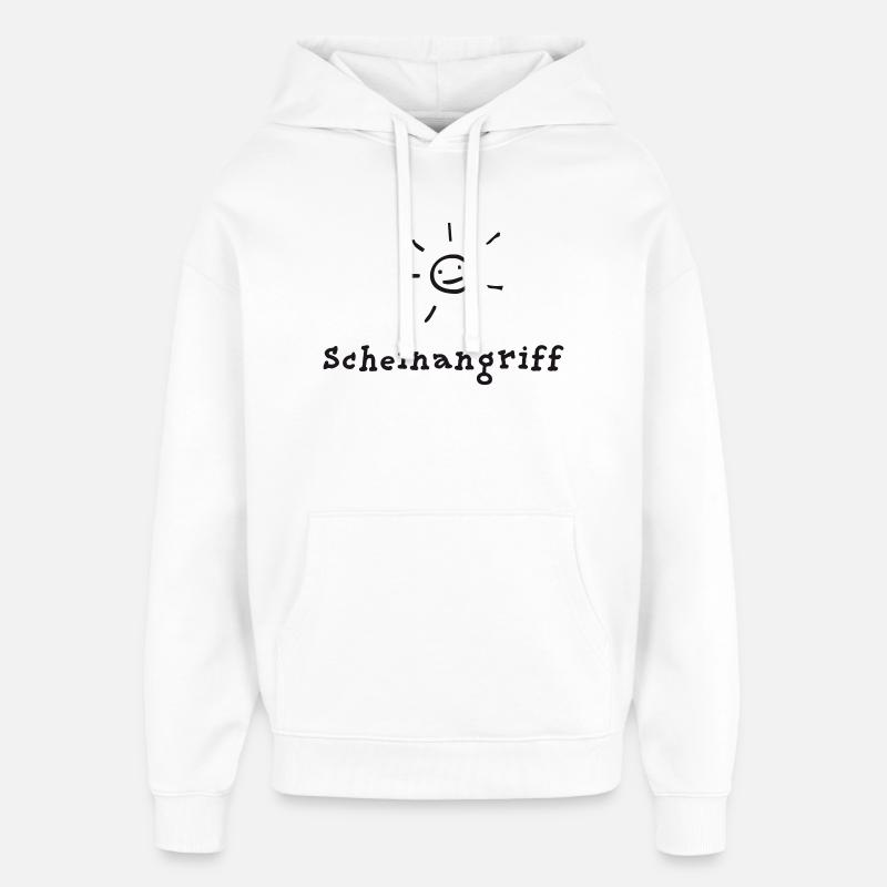 Feinte d’attaque - Sweat à capuche unisexe Stanley/Stella Oversized - blanc