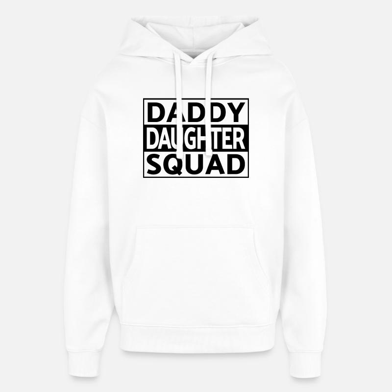 Daddy Daughter Squad Matching Vater Tochter - Oversized Unisex Hoodie von Stanley/Stella - Weiß