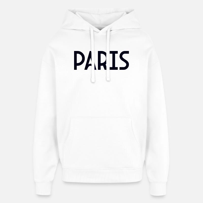 Paris - Sweat à capuche unisexe Stanley/Stella Oversized - blanc