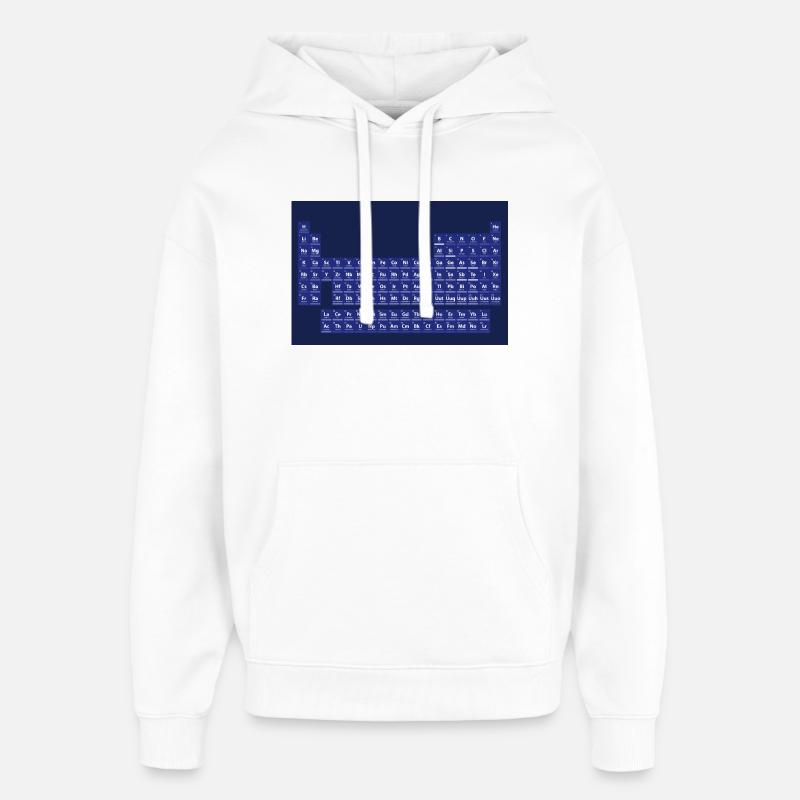 Le tableau périodique des éléments - Sweat à capuche unisexe Stanley/Stella Oversized - blanc