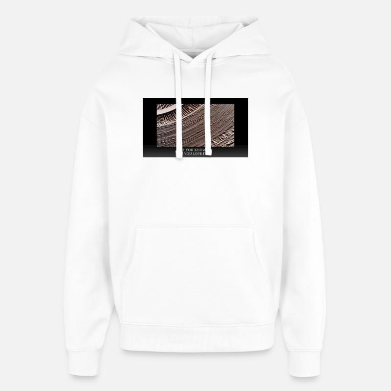 Ventilateur en vinyle - Sweat à capuche unisexe Stanley/Stella Oversized - blanc
