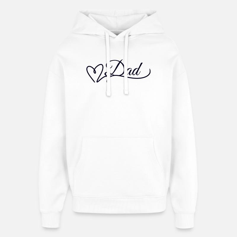 Dad - Sweat à capuche unisexe Stanley/Stella Oversized - blanc